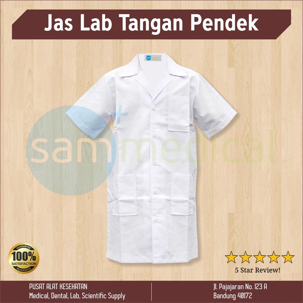 Jas Lab Tangan Pendek - L