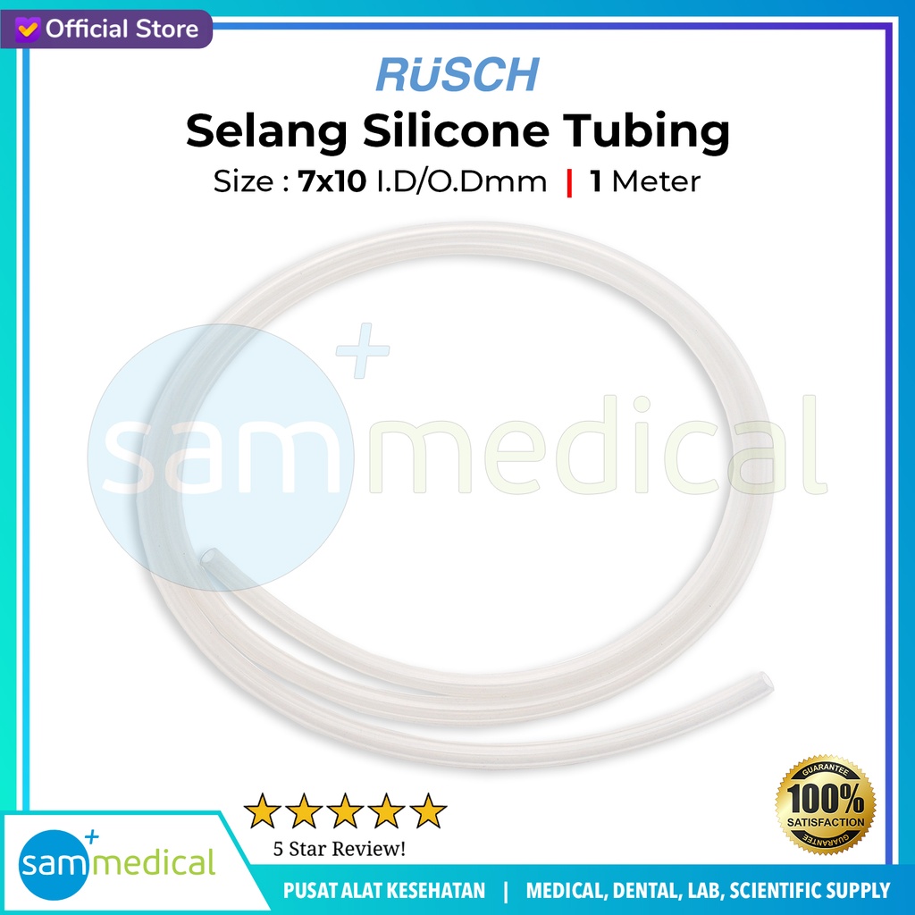 Rusch Selang Silicone Tubing 7x10 - 1m