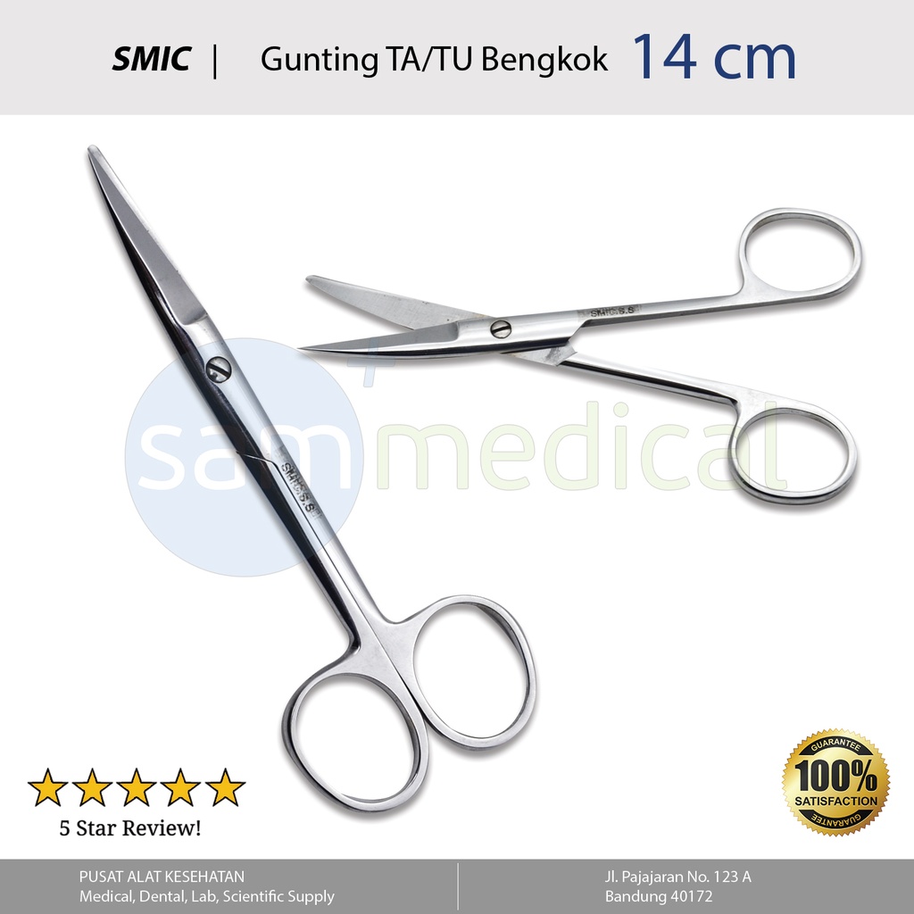 [00120153850] RRC SMIC Gunting TA/TU Bengkok 14cm