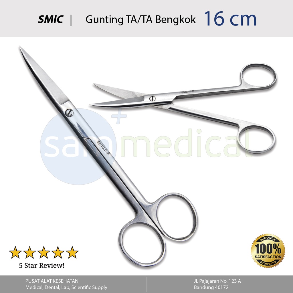 [00120153852] RRC SMIC Gunting TA/TA Bengkok 16cm