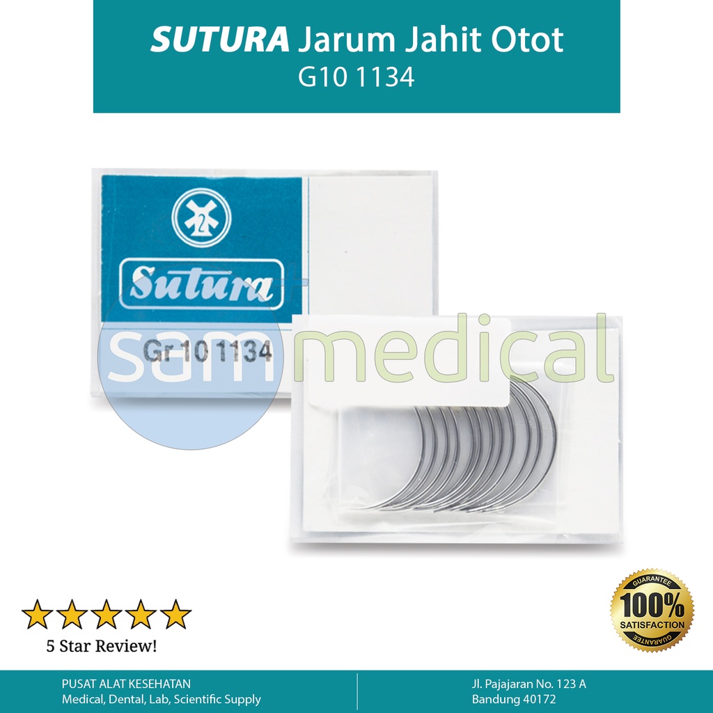Sutura Jarum Jahit Otot Gr 10