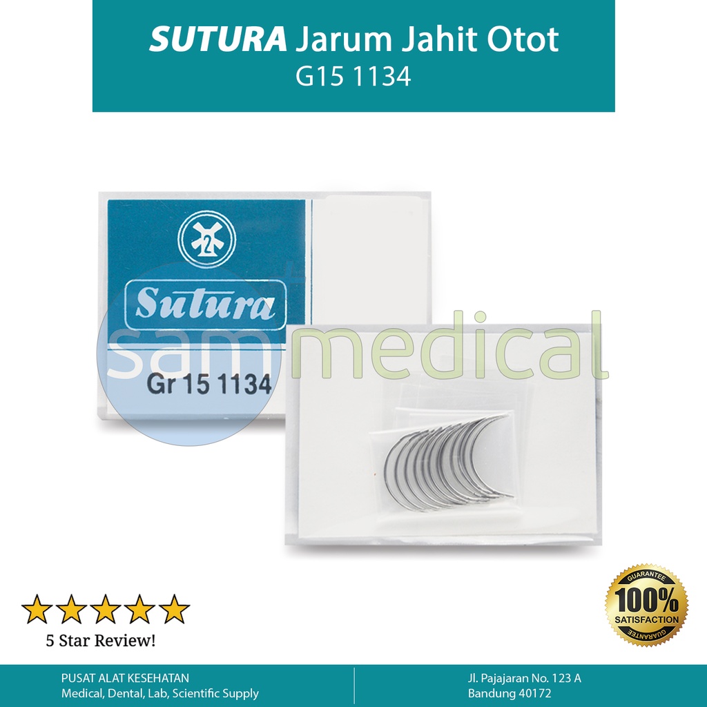 Sutura Jarum Jahit Otot Gr 15