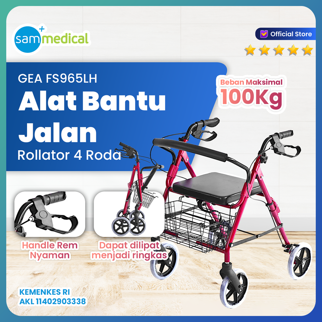 [00120153950] GEA Walker + Rollator Rangka FS 965LH