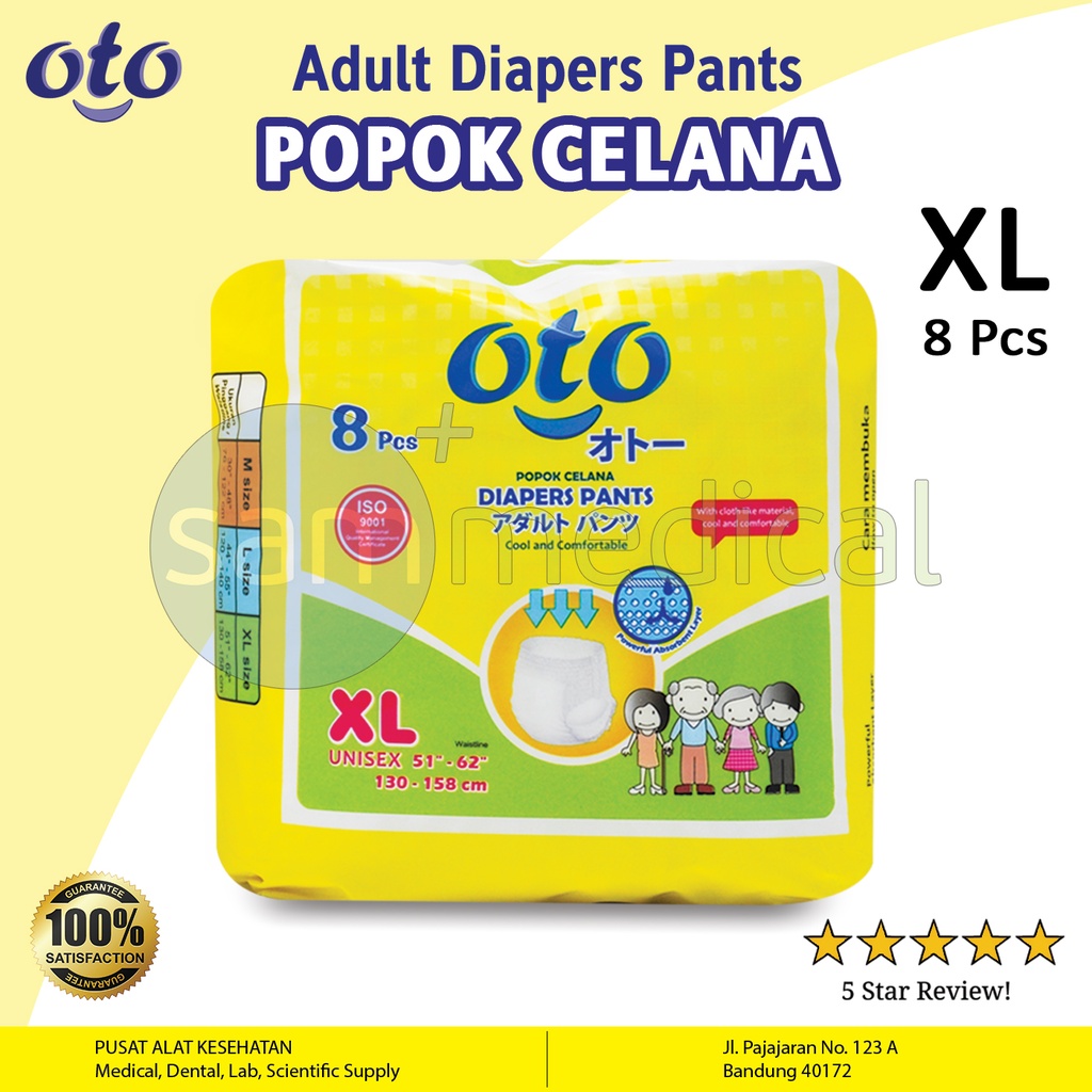 Oto Pants Adult Diapers XL @8pcs