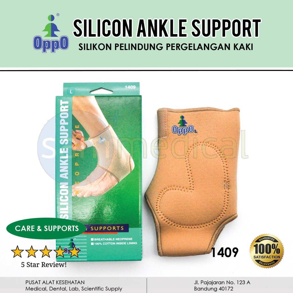 [00120153979] Oppo Silicon Ankle Support Neoprene L - 1409