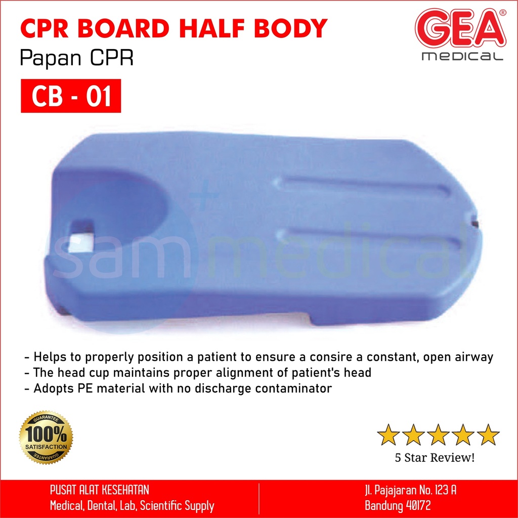 [00120153984] GEA CPR Board - Half Body CB 01