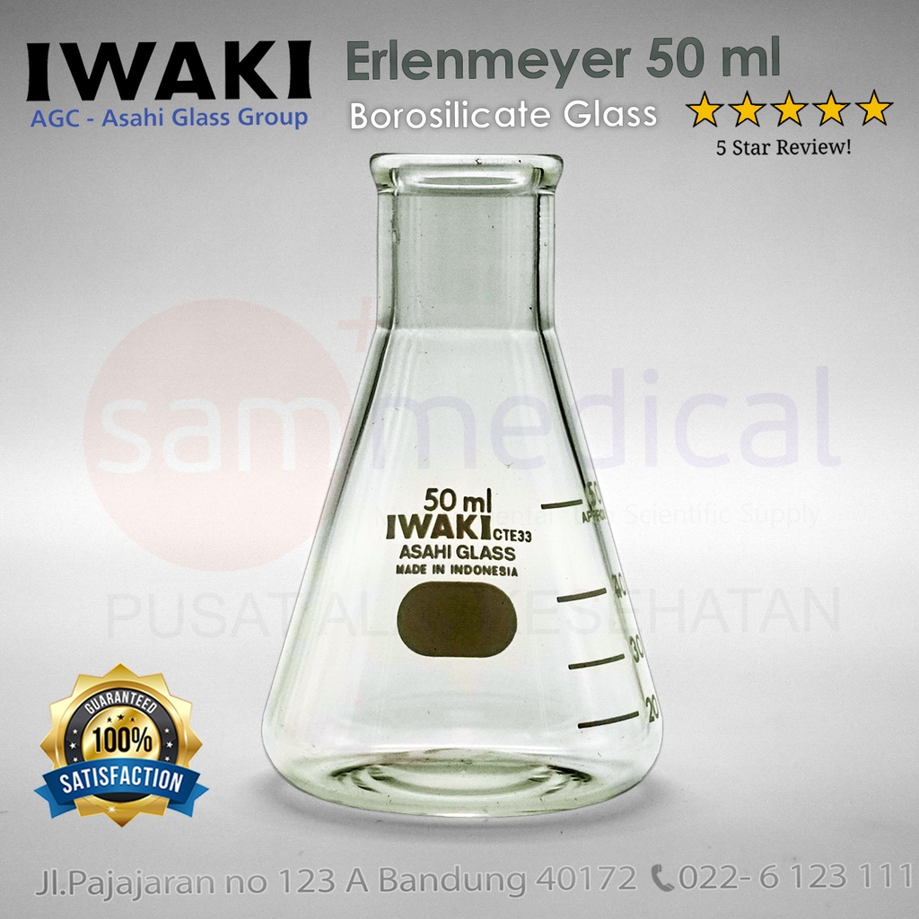 [00320153578] Iwaki Erlenmeyer 50ml(4980FK50 E)