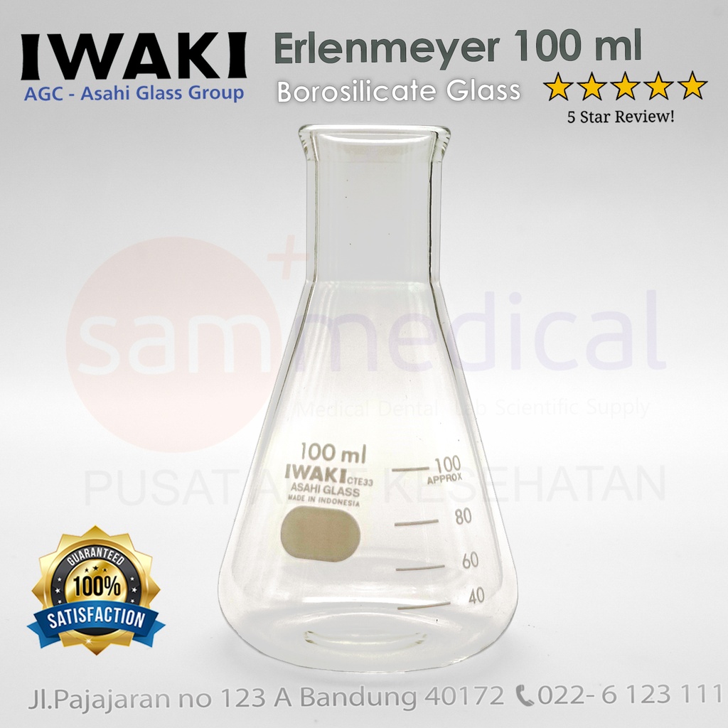 [00320153579] Iwaki Erlenmeyer 100ml(4980FK100)
