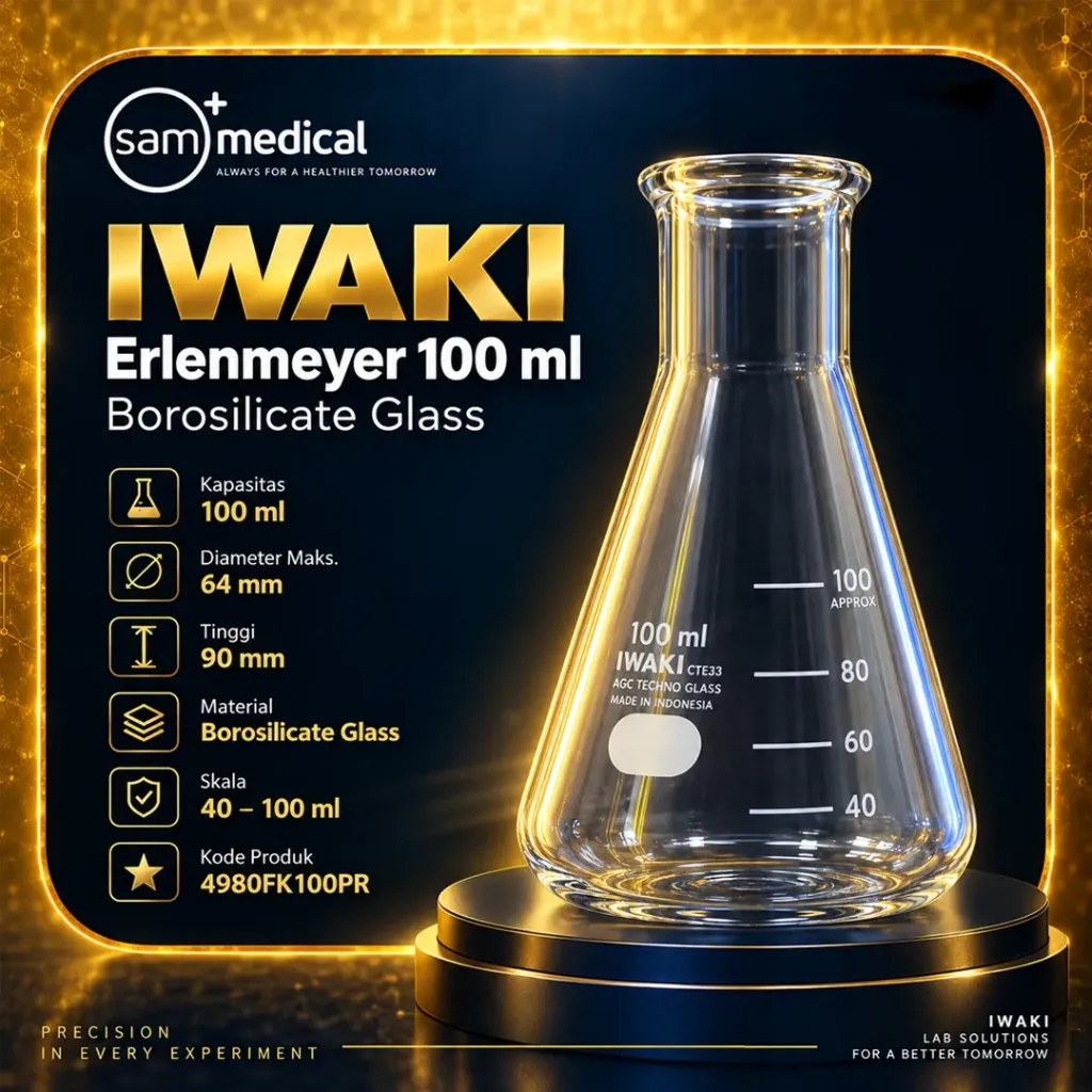 Iwaki Erlenmeyer 100ml(4980FK100)