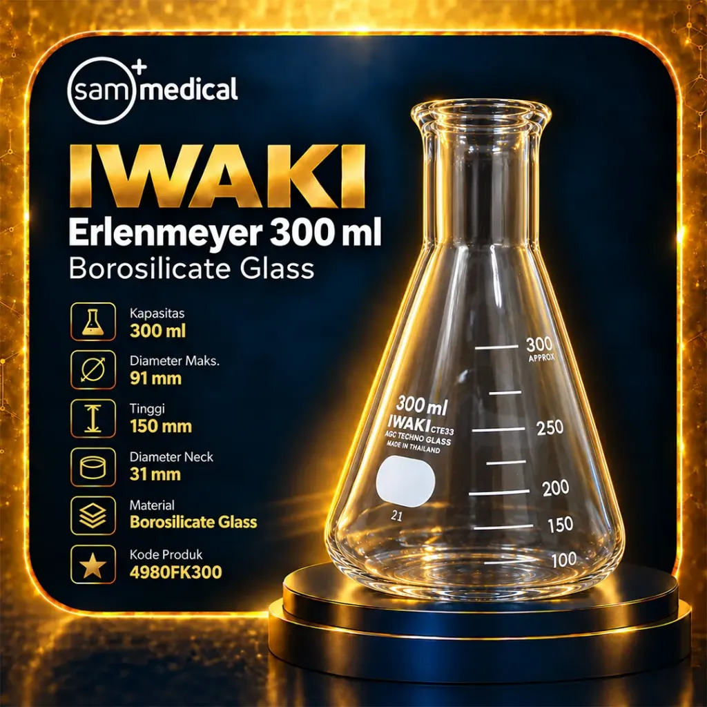 Iwaki Erlenmeyer 300ml(4980FK300)