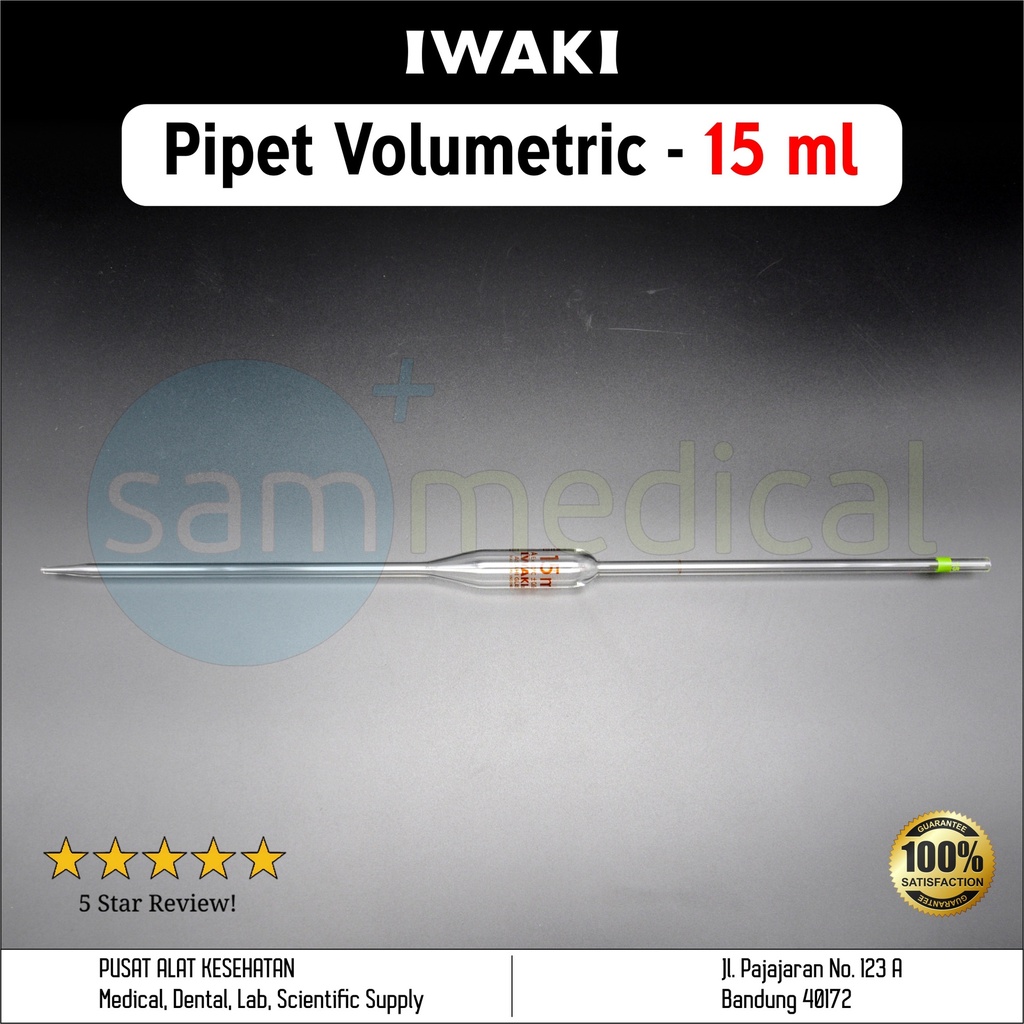 [00320153660] Iwaki Pipet Volumetric 15ml(7100-15-C)