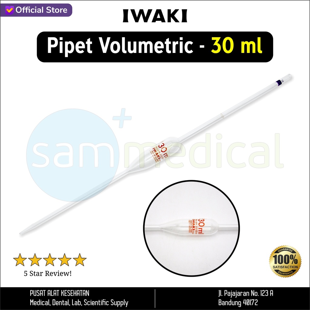 [00320153663] Iwaki Pipet Volumetric 30ml(7100-30-C)