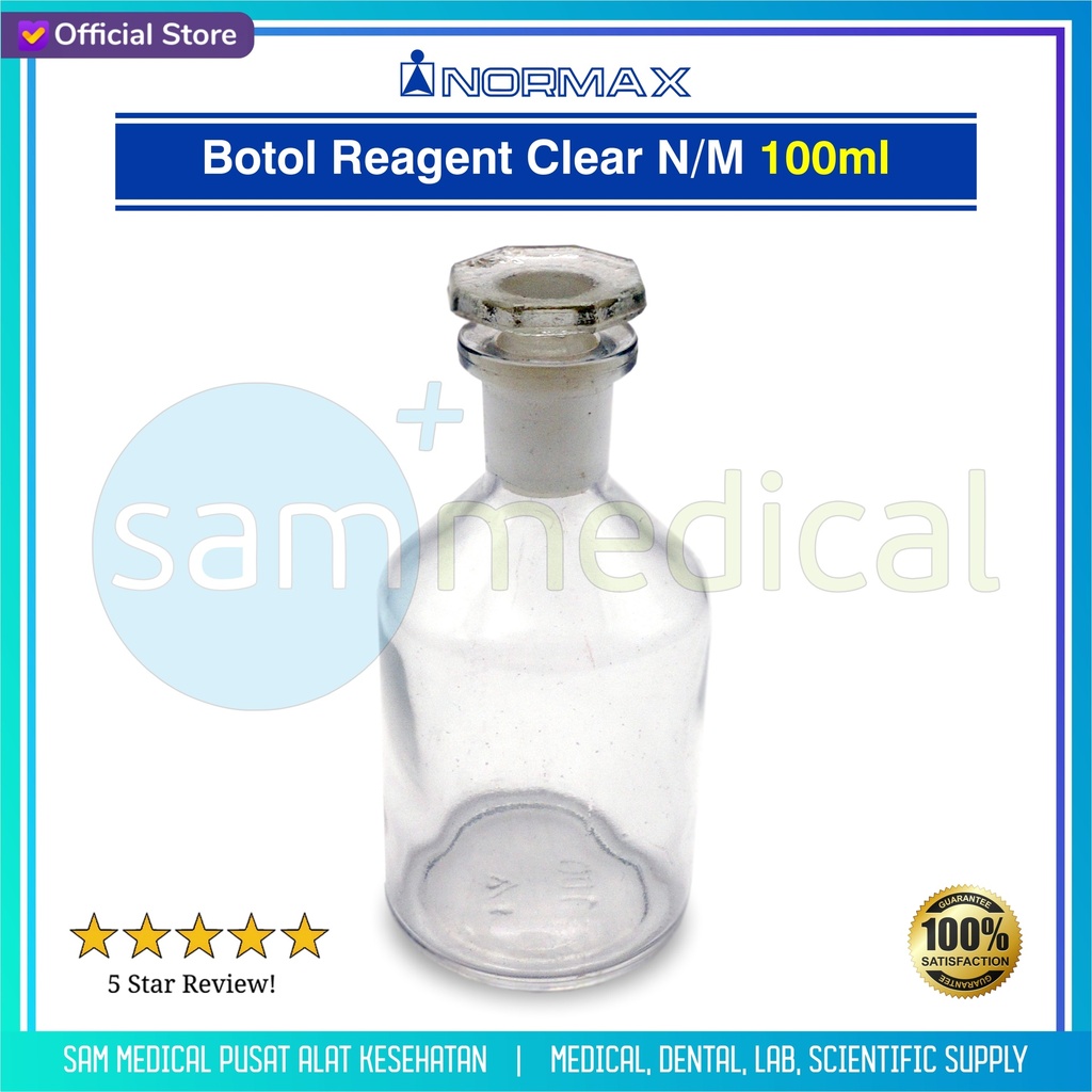 Normax Botol Reagent Clear N/M100ml