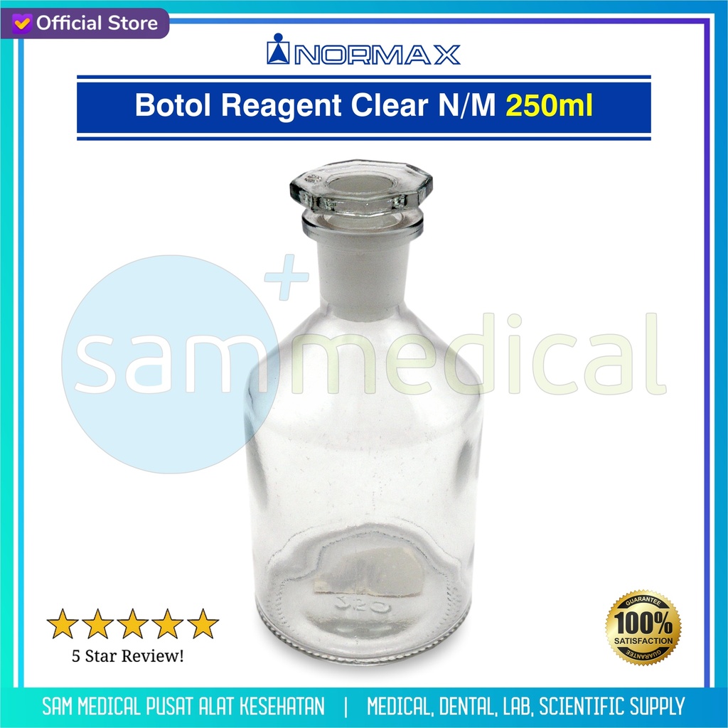 Normax Botol Reagent Clear N/M 250ml