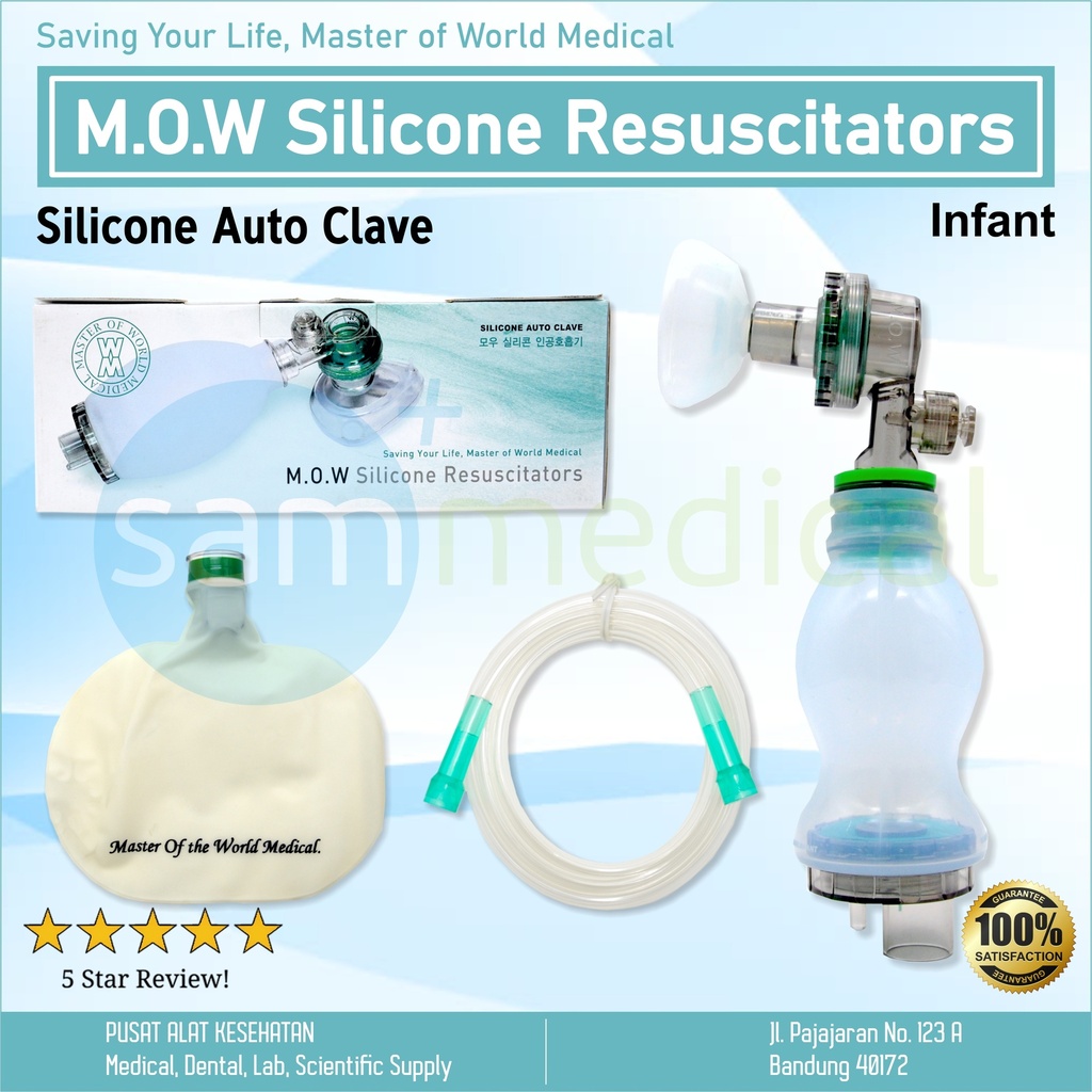 [00120154125] MOW Silicone Resusitator - Infant (autoclavable)