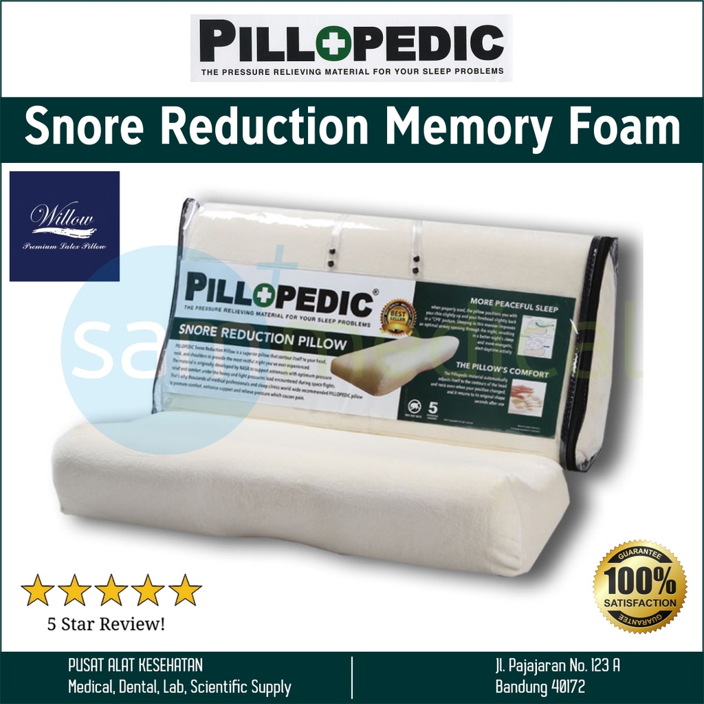 Willow Pillow Snore Reduction Memory Foam