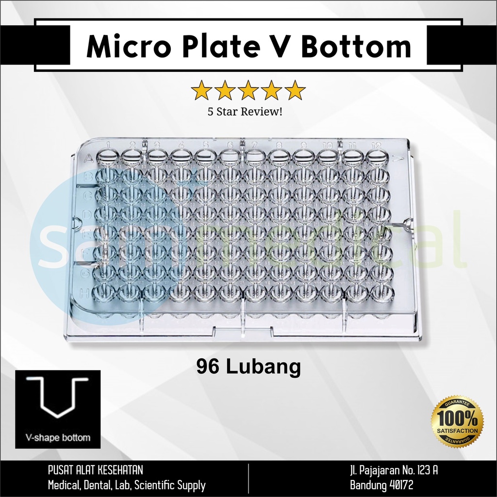 [00120154209] Micro Plate V Bottom - 96 Lubang