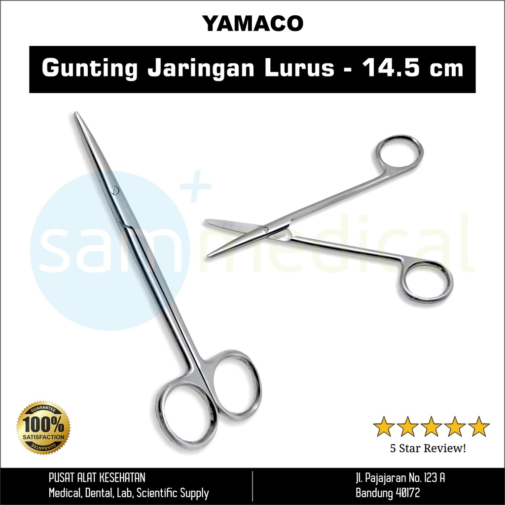 [00120154221] Yamaco Gunting Metzenbaum / Jaringan Lurus 14,5cm