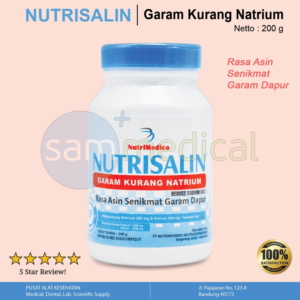 [00220153823] Nutrisalin Garam Diet 200gr