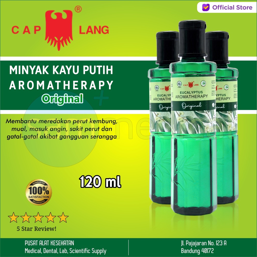 [00220153843] Cap Lang Minyak Kayu Putih Aromatherapy Original 120ml
