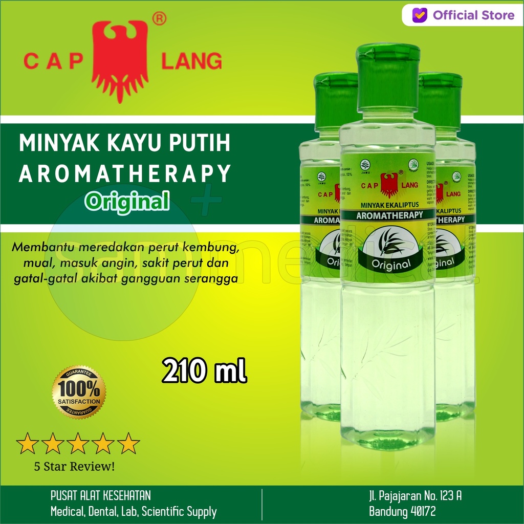 [00220153844] Cap Lang Minyak Kayu Putih Aromatherapy Original 210ml
