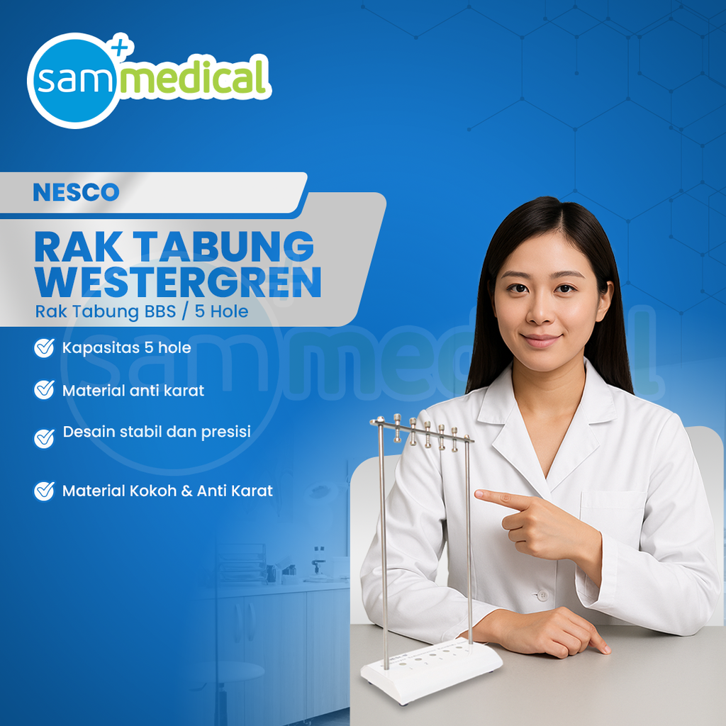 Rak Tabung Westergren / BBS 5 Hole - Chrome