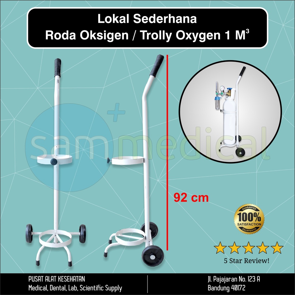 [00320153728] Lokal Roda Oksigen / Trolly Oxygen 1m3 (Standard)