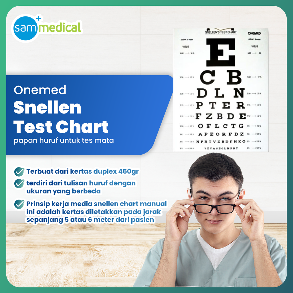 Snellen Test Chart - Karton 