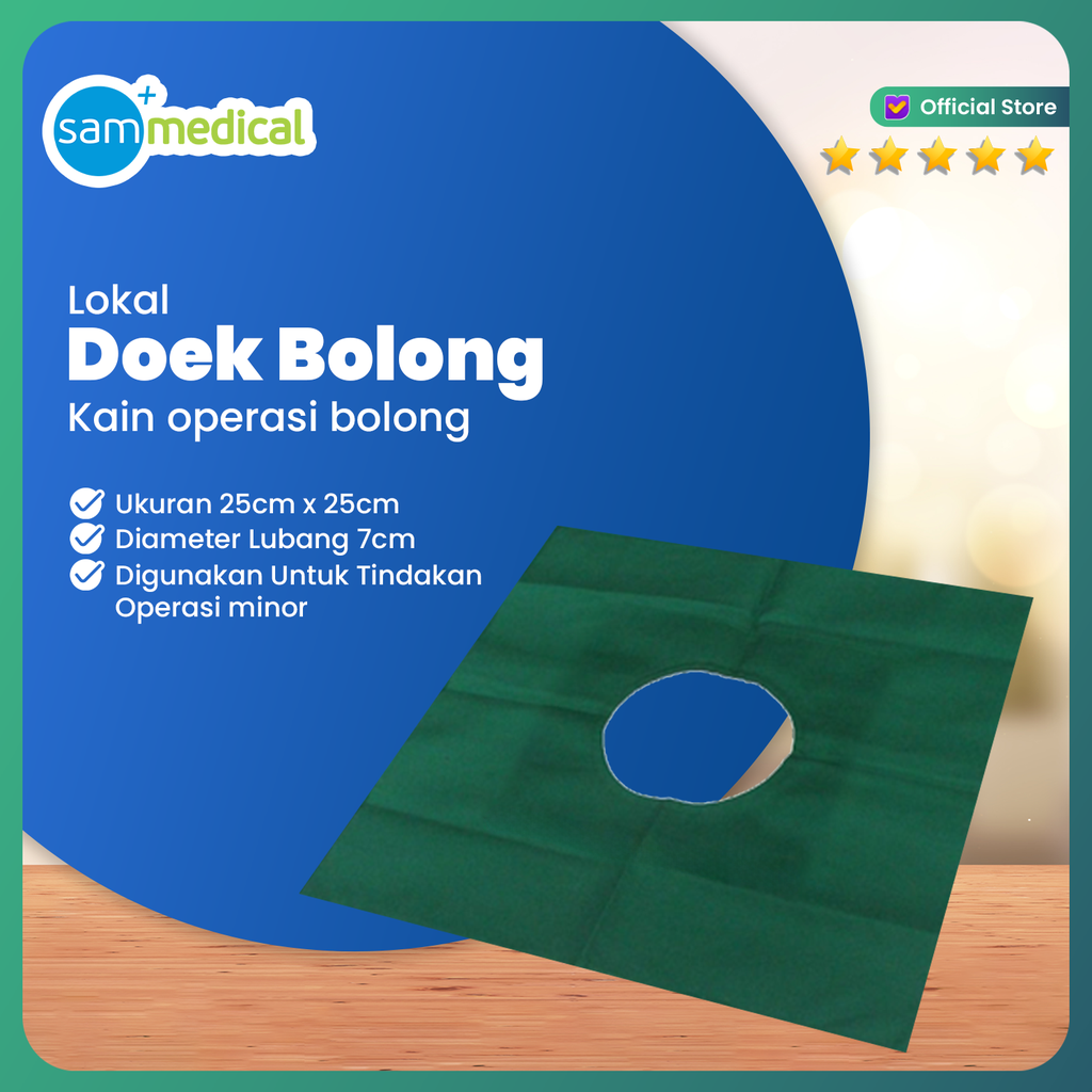 Lokal Doek Bolong - 25 x 25 cm