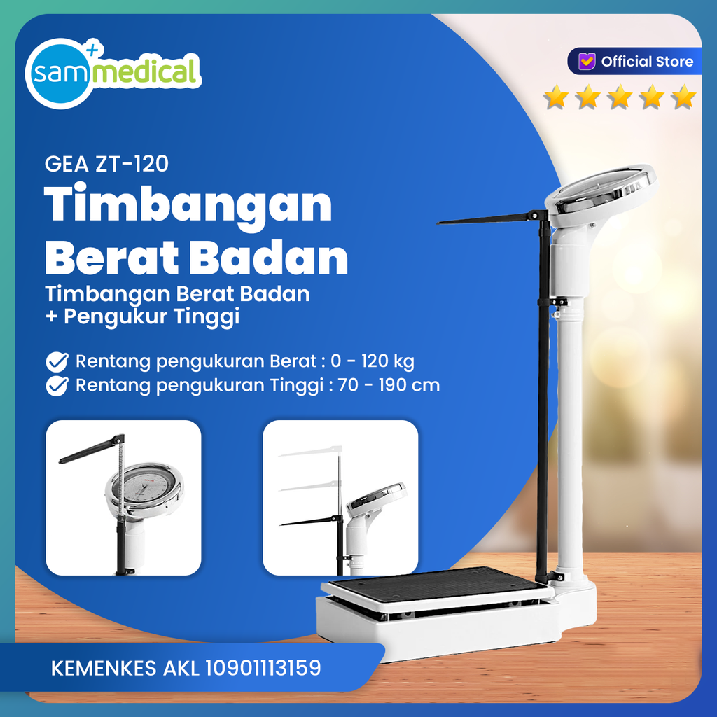 [00120160034] GEA Timbangan + Ukuran Tinggi ZT 120