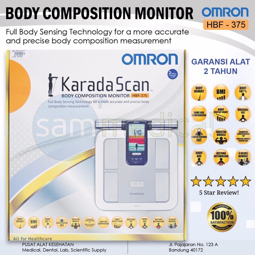 Omron Karada Scan Body Composition Monitor - HBF 375