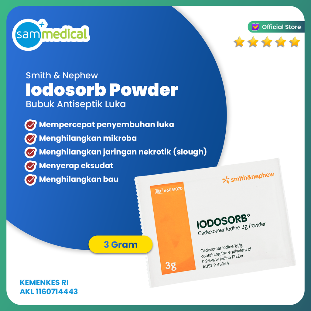 [00120160061] Smith&Nephew Iodosorb Powder @3gram