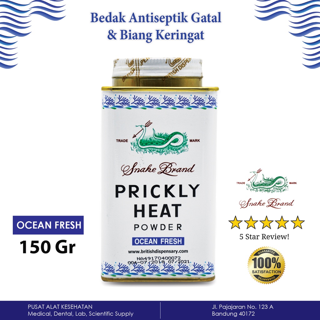 Prickly Heat Powder Ocean Fresh 150gr