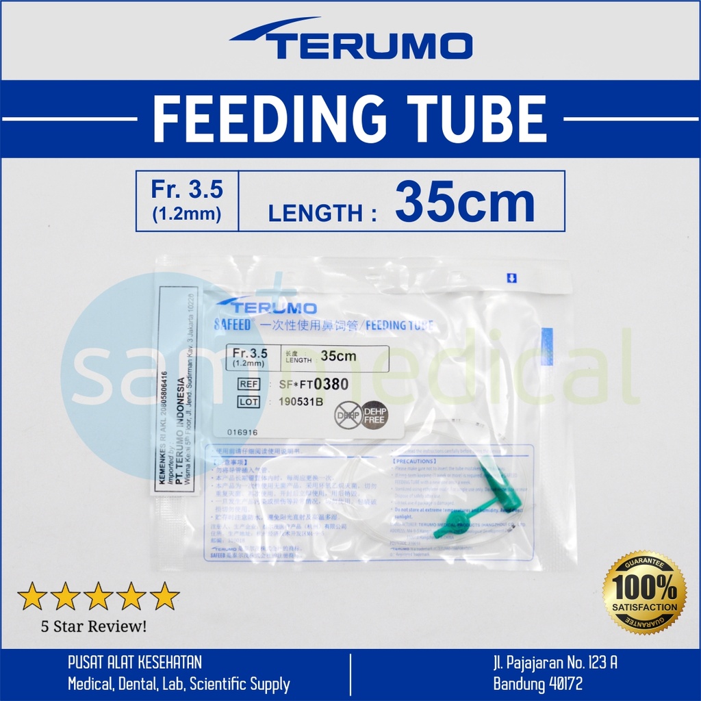 Terumo Safeed Feeding Tube FR 3.5 / 35cm