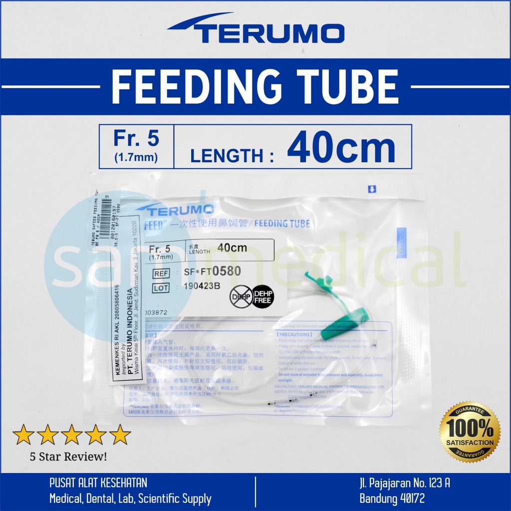 Terumo Safeed Feeding Tube FR 5 / 40cm