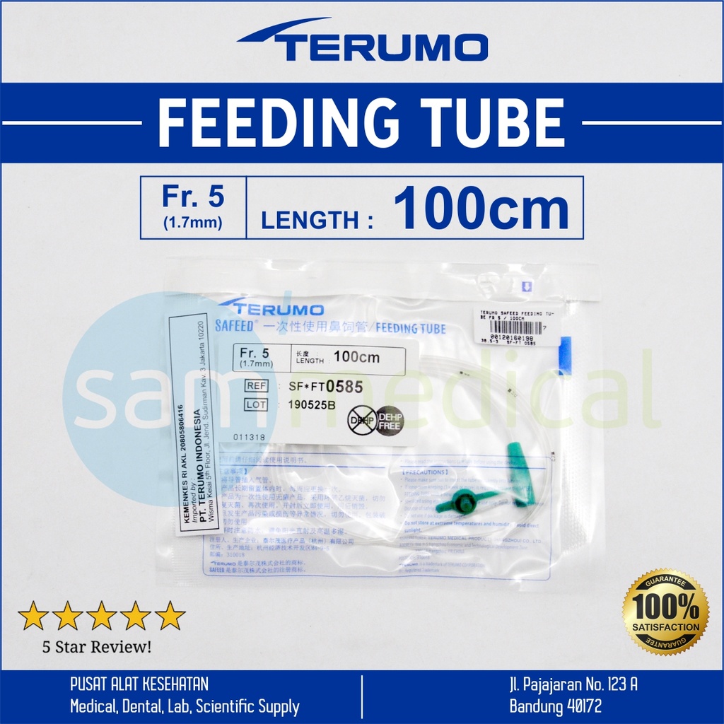 [00120160198] Terumo Safeed Feeding Tube FR 5 / 100cm
