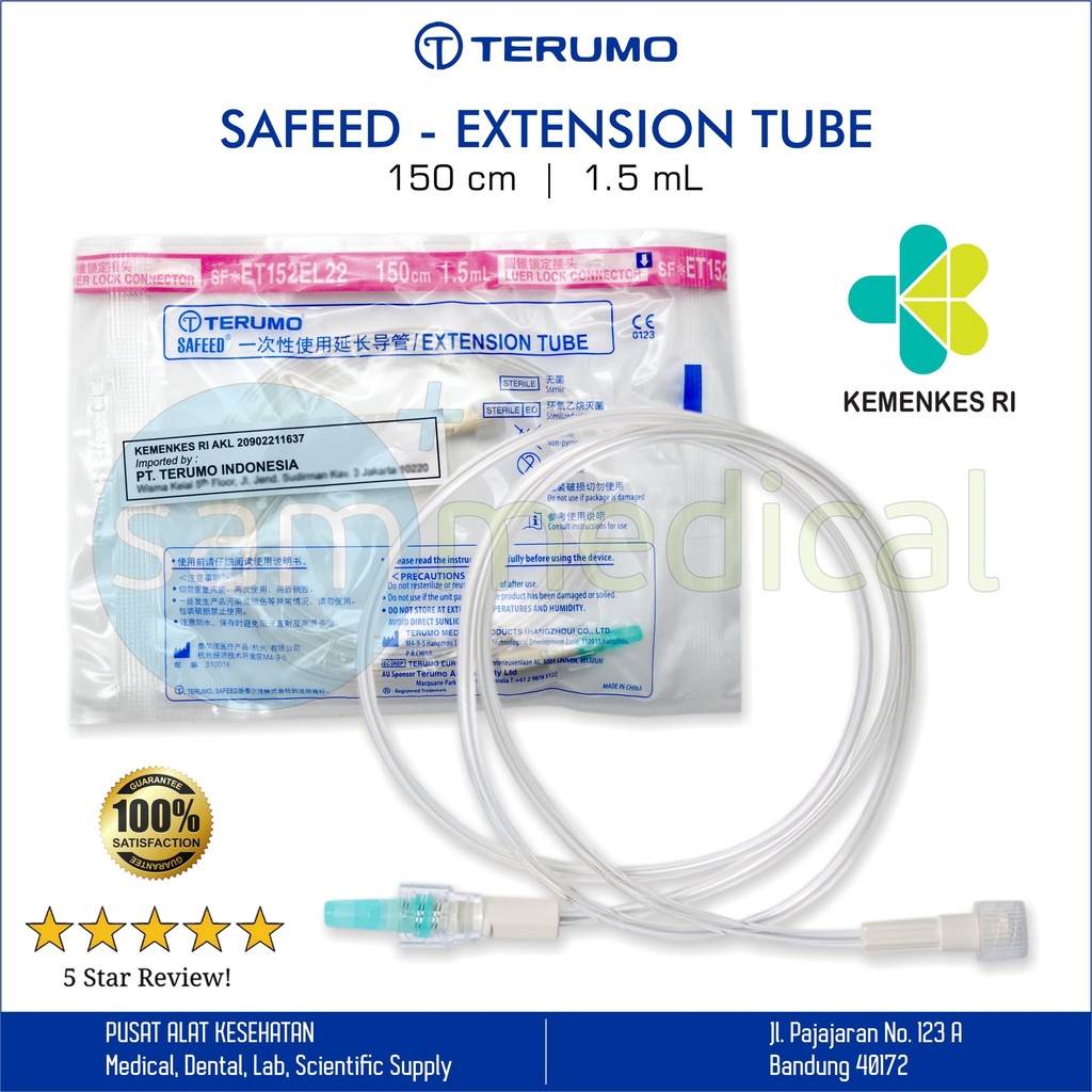 [00120160201] Terumo Safeed Extention Tube 150cm / 1.5lm