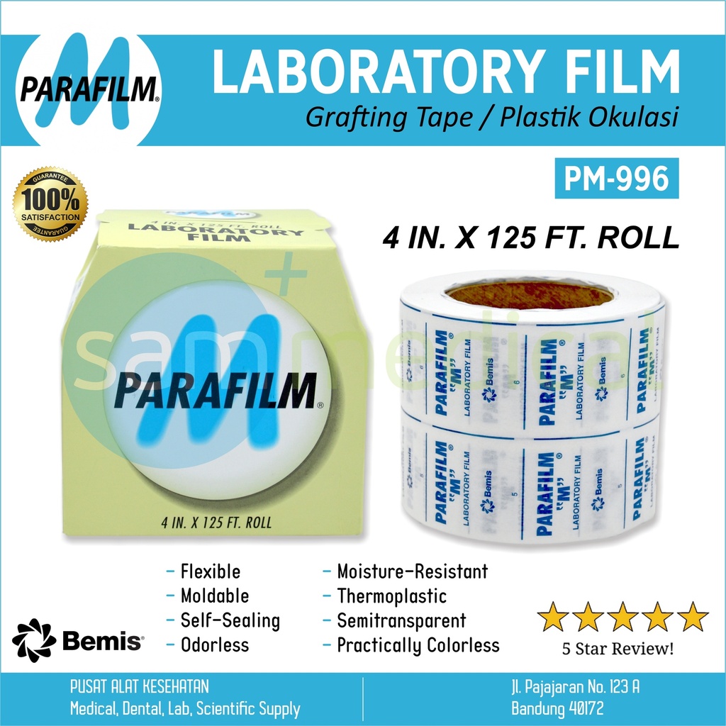 [00120160233] Parafilm 4"x125feet @roll