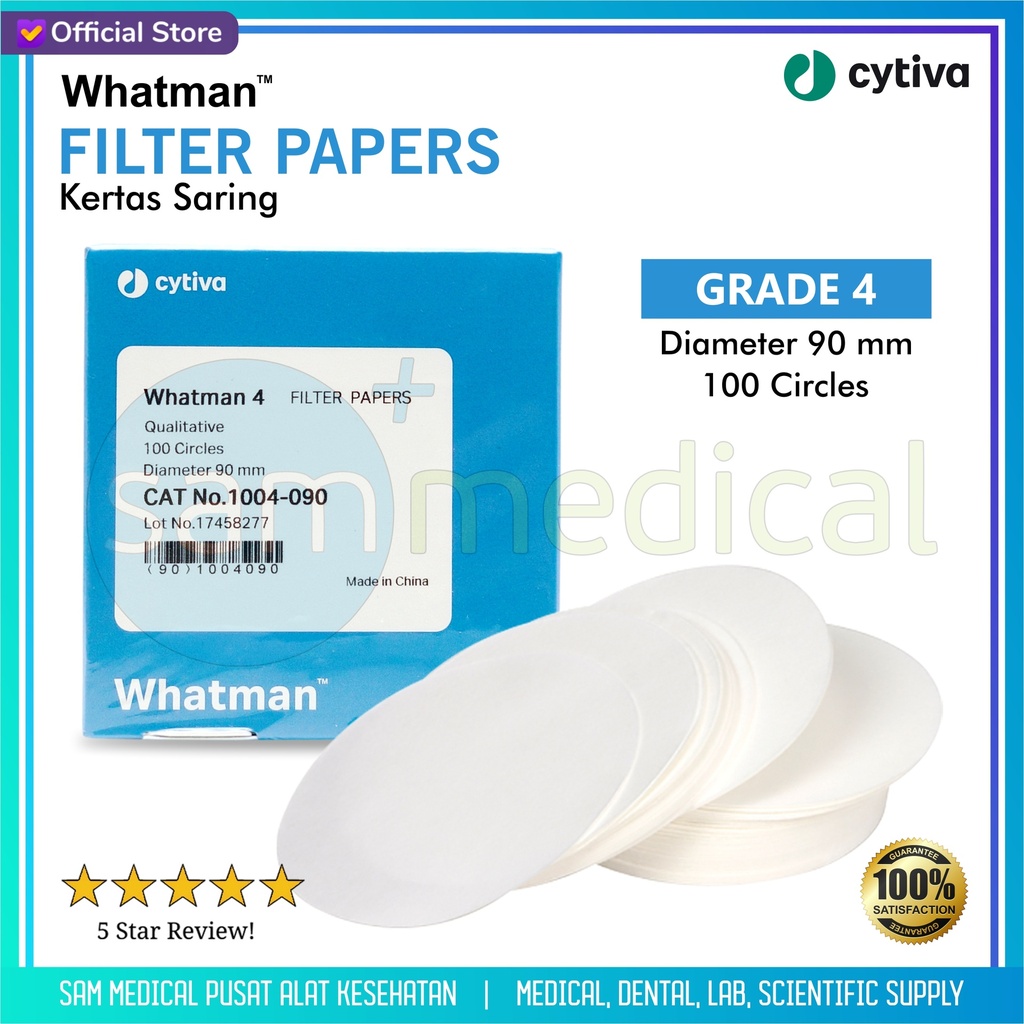 Whatman Filter Paper - grade 4 D.90mm @100 (1004-090)