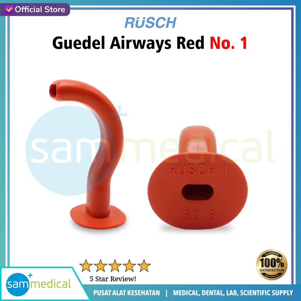 [00120160283] Rusch Guedel Airways Red No 1