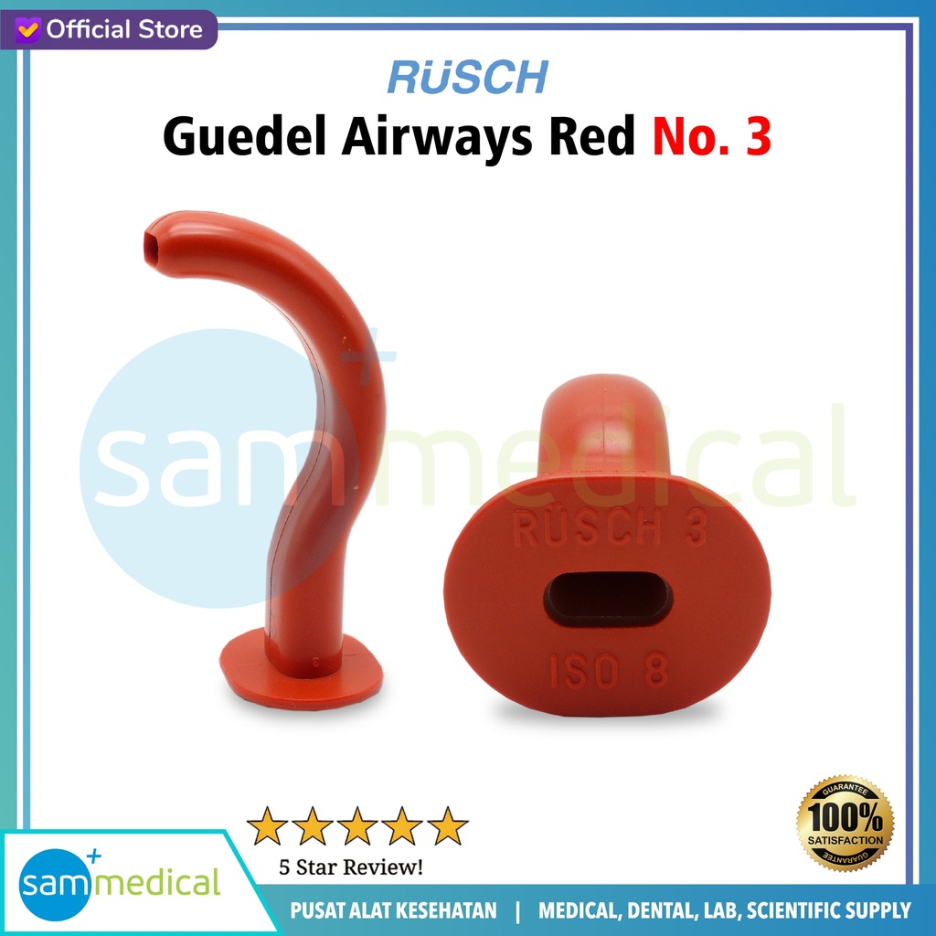 [00120160284] Rusch Guedel Airways Red No 3