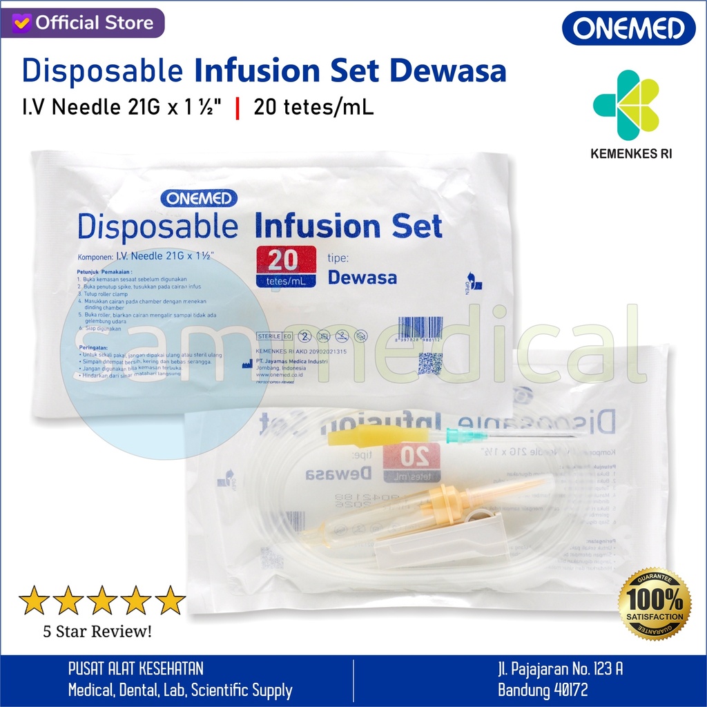 One Med Infusion Set Makro Dewasa