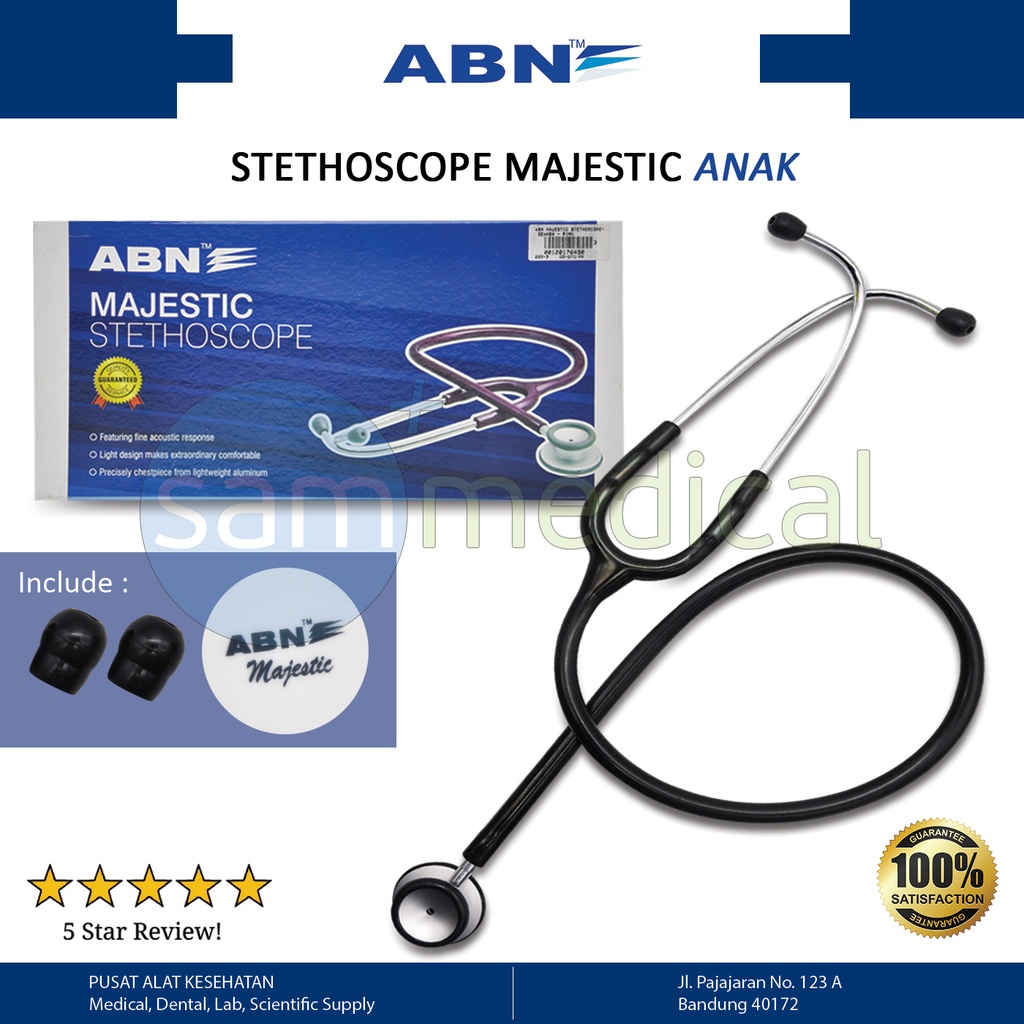 [00120160417] ABN Majestic Stethoscope Pediatric - Black