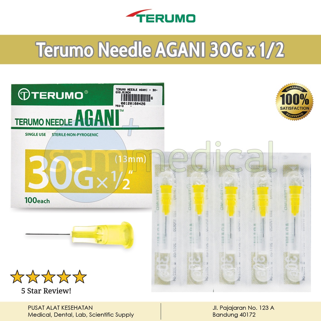 Terumo Needle AGANI 30Gx0.5inch