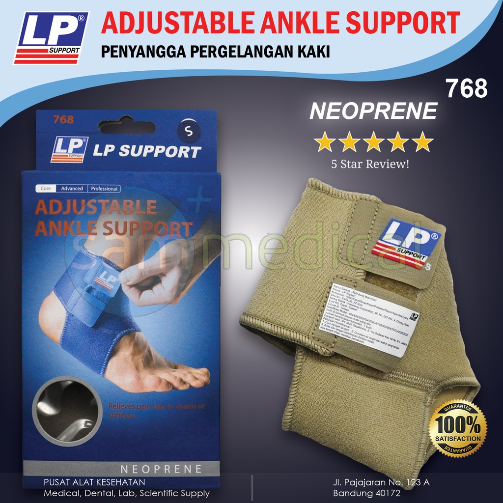 [00120160463] Lp Support Adjustable Ankle BLACK M - LP 768