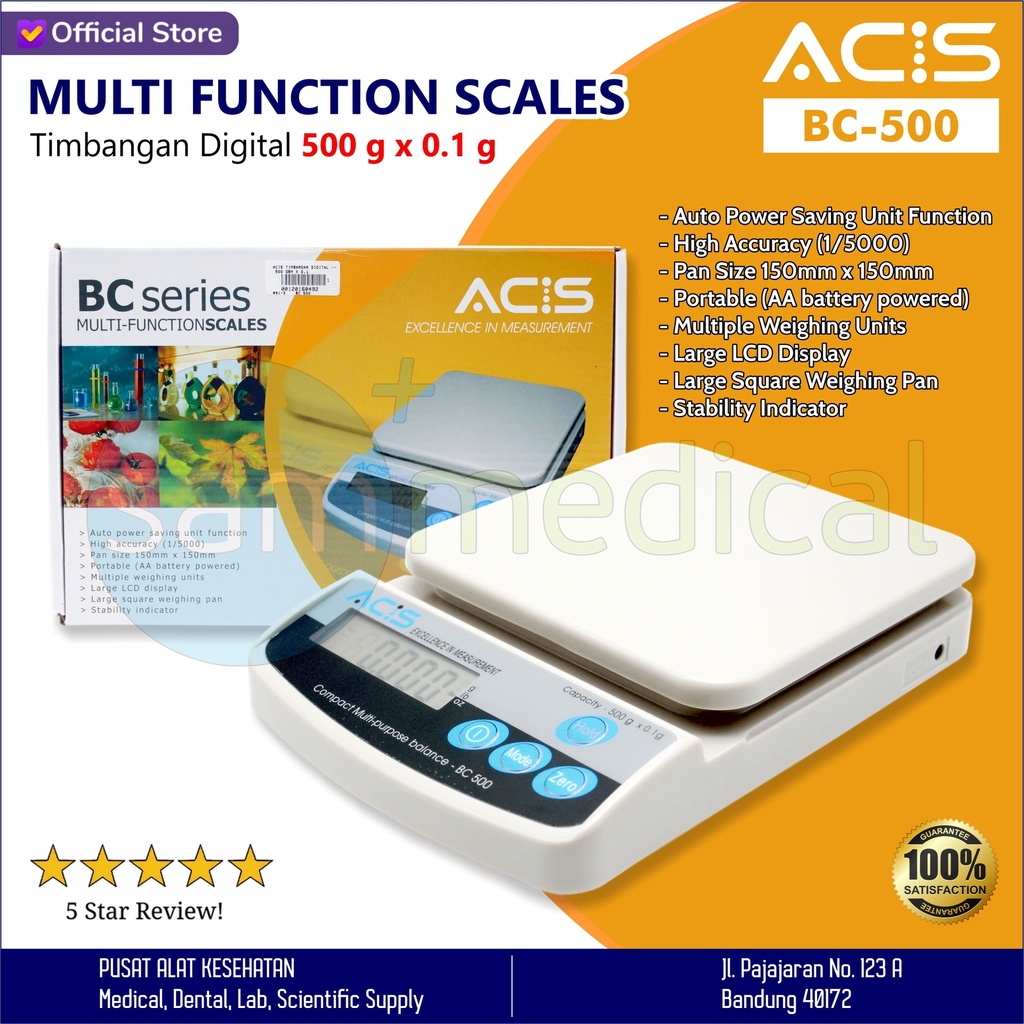 ACIS Timbangan Digital - 500 grm x 0,1(BC 500)