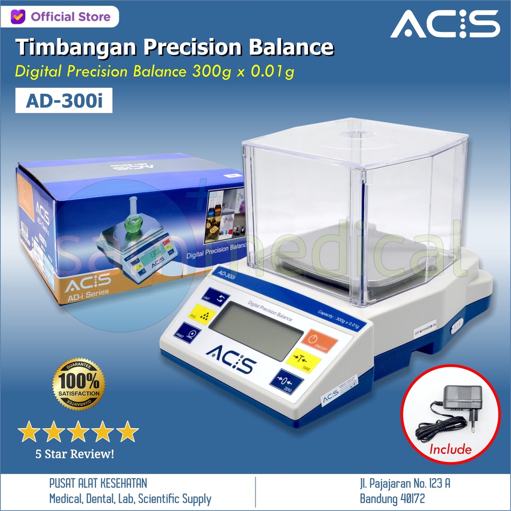 ACIS Timbangan Precision Balance - 300grm x 0.01g(AD-300)