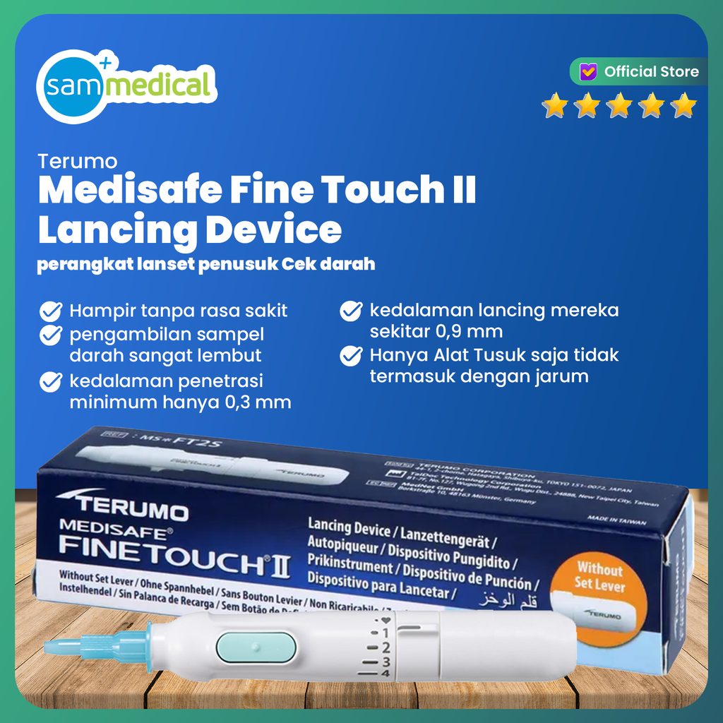 [00120160595] Terumo Medisafe Fine Touch Lancing Device