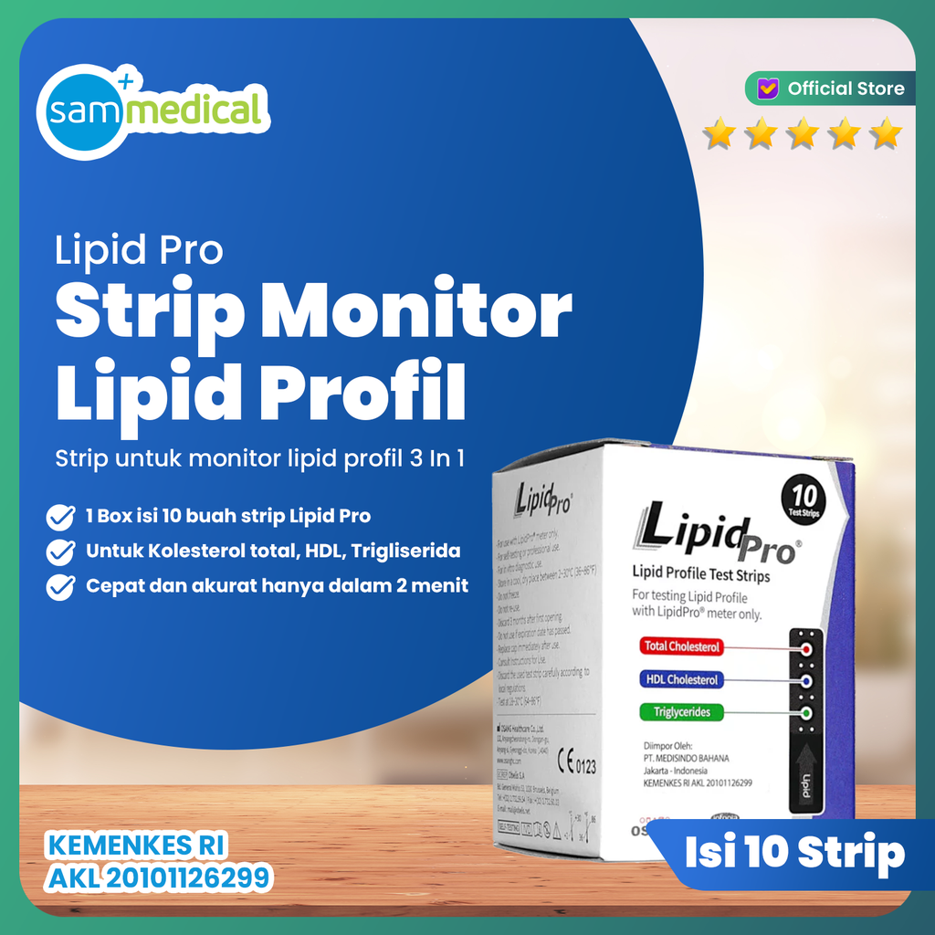[00120160646] Lipid Pro Strip @10  (T.Chol, Hdl, LDL, TRG)