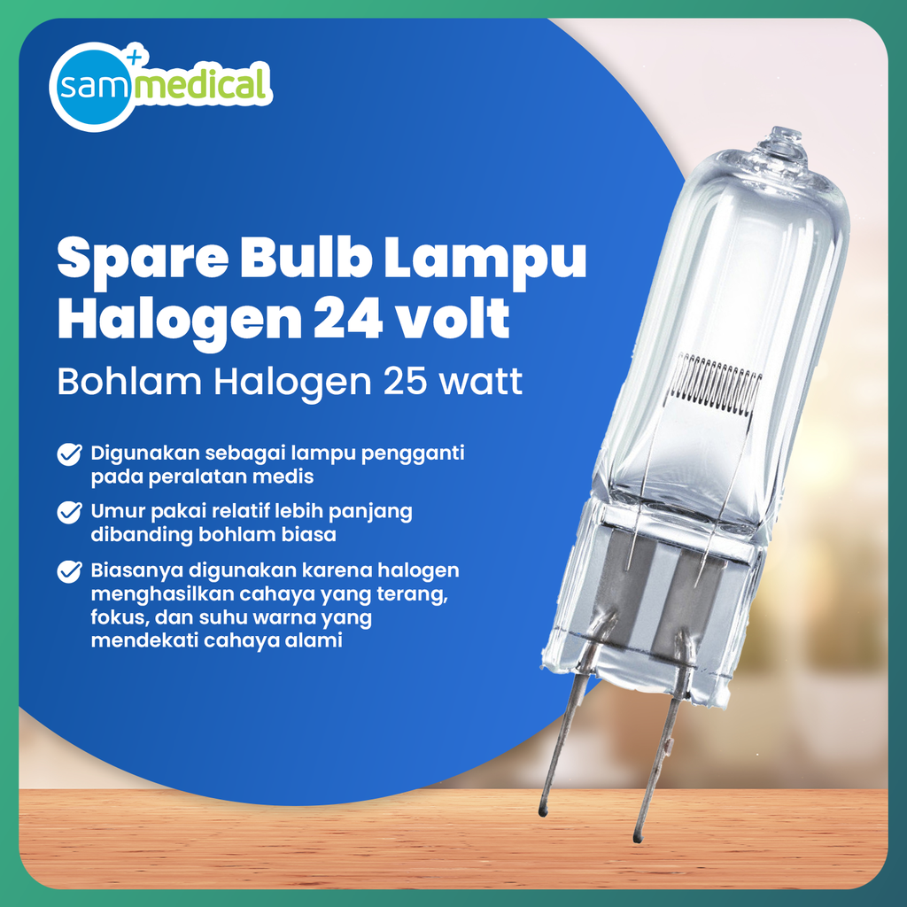 Spare Bulb Lampu Halogen 24 volt / 25 watt